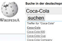 Coca-Cola bei Wikipedia suchen